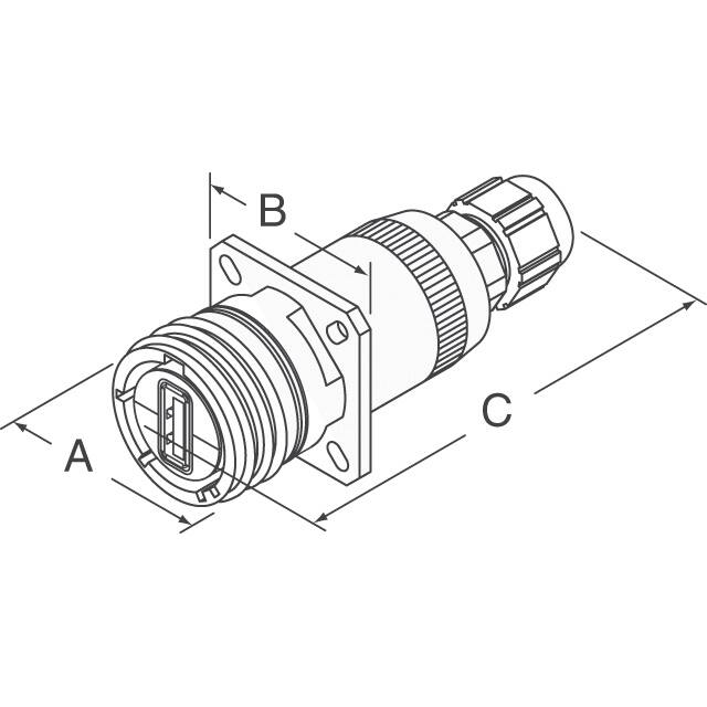 FWFTV7PE1N Amphenol Socapex  USB DVI HDMI Connector Adapters